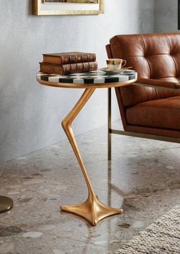 laremon - Table dappoint - Marbre, Acier