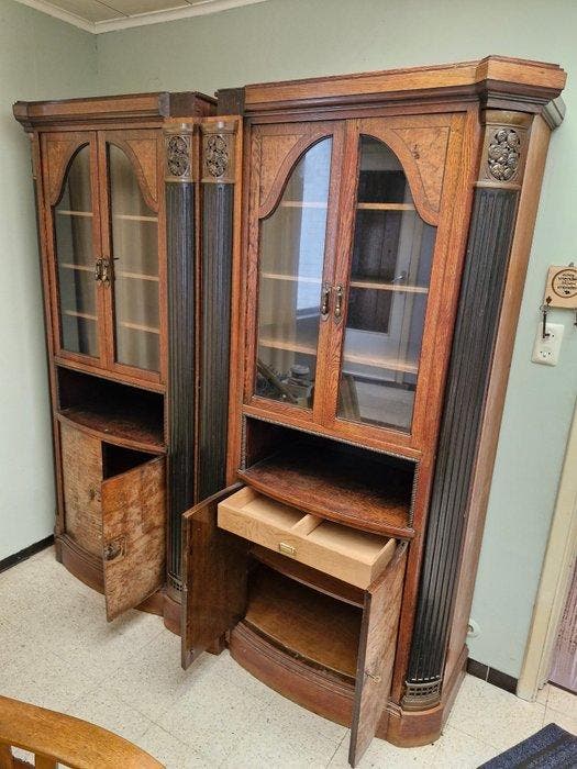 Boekenkast - Hout, Antiquités & Art, Art | Objets design