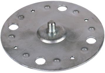 Plaque de fixation Dehn D 100mm avec boulon fileté M8 et 4, Verzenden