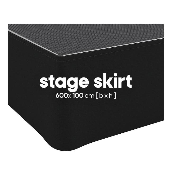 FORTEX Podiumrok strak 6m (b) x 100cm (h) StageMolton 320, Muziek en Instrumenten, Licht en Laser, Verzenden