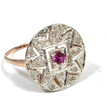 Sans prix de réserve - Bague - 9 carats Or rose, Argent