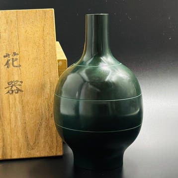 Vaas - Brons (Takaoka Doki), diepgroene patina - Japan -, Antiek en Kunst