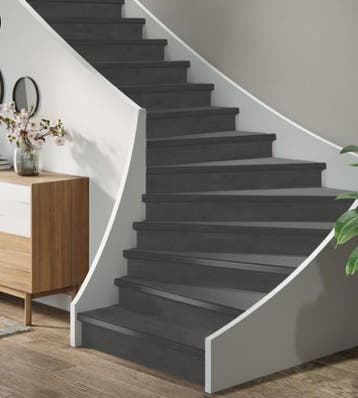 TRAPRENOVATIE SET CERAMO Antraciet / PVC ( SET Ten behoeve, Bricolage & Construction, Échelles & Escaliers, Ophalen of Verzenden