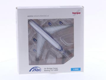 Schaal 1:500 Herpa 518192 Air Bridge Cargo Boeing 747-400..., Ophalen of Verzenden
