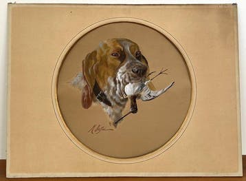Mario Norfini (1870-1956) - Cane da caccia