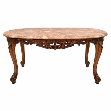 Table basse - Bois, Marbre