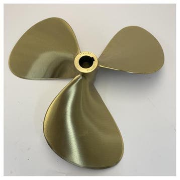 Bieden: Michigan Propellers 3-Blade Brass Propeller GL352 2, Watersport en Boten, Ophalen of Verzenden, Nieuw