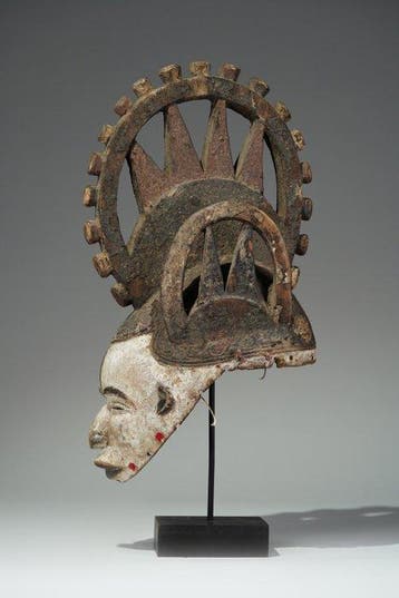 Een houten masker - Igbo - Nigeria (Zonder minimumprijs), Antiek en Kunst