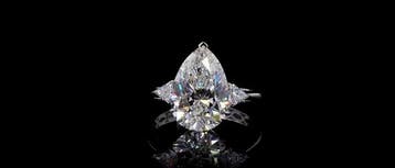 Ring - 14 karaat Witgoud - 5.70ct. tw. Diamant (Lab-grown) -, Handtassen en Accessoires, Nieuw