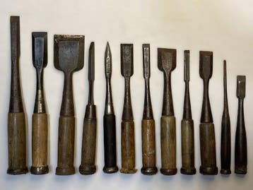 Staal, Hout Beitel - 24.5 cm