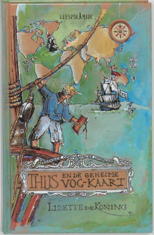 Thijs en de geheime VOC-kaart 9789068329704 L. de Koning, Boeken, Kinderboeken | Jeugd | 10 tot 12 jaar, Gelezen, Verzenden