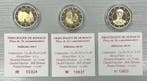 Monaco. 2 Euro 2017/2019 (3 monnaies) Proof