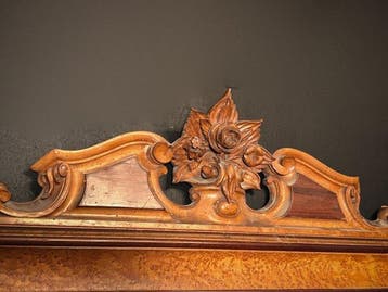 Commode - Bois, Verre, Marbre