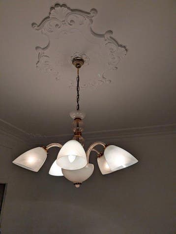 Kroonluchter - Glas - Murano Barovier, Huis en Inrichting, Nieuw