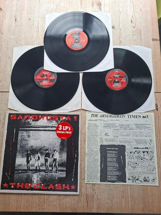 Clash - Sandinista! 3-LP (rare original 1980 NL pressing) +, Cd's en Dvd's, Vinyl Singles