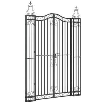 Poort 121x180cm zwart - OP=OP voor deze 35% korting deal, 100 tot 150 cm, Verzenden, Zo goed als nieuw, Draaipoort