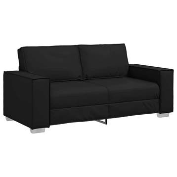 vidaXL Loveseat Zwart 180 cm Kunstleer, Huis en Inrichting, Zetels | Zetels, Verzenden, Nieuw