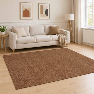 vidaXL Gebied Tapijt Grijs 160 x 230 cm Jute, Verzenden