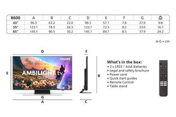 PHILIPS Ambilight 55PUS8600 - 55 140cm 4K QLED SMART TV,..., Audio, Tv en Foto, Ophalen of Verzenden, Nieuw