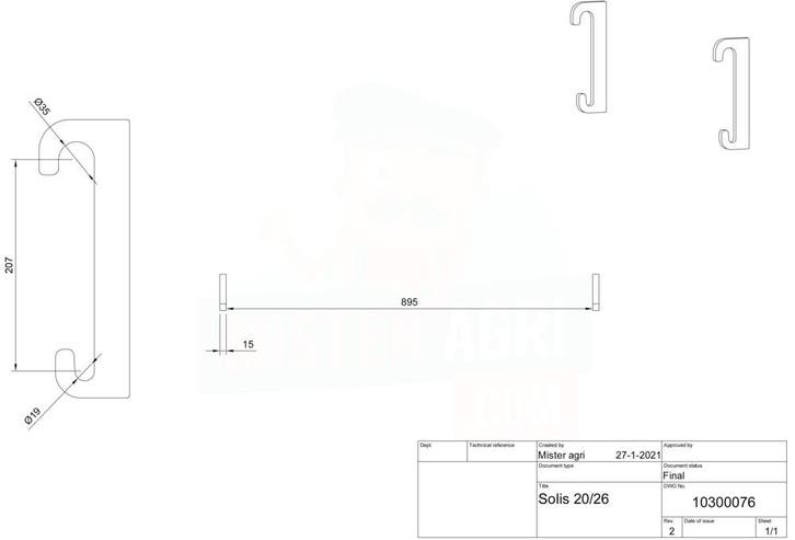 Solis 20/26 aanlashaken (Werktuigen), Zakelijke goederen, Landbouw | Werktuigen, Ophalen of Verzenden