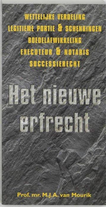 Nieuwe Erfrecht - van Mourik, Boeken, Studieboeken en Cursussen, Verzenden, Nieuw