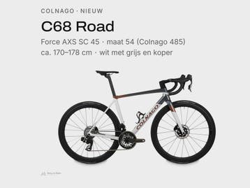 Colnago C68 Force AXS koersfiets nieuw wit maat 54 (485), Verzenden