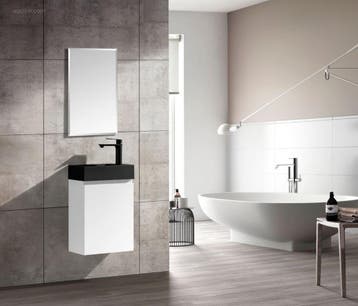 40cm Toiletmeubel mat wit - Como 40-03B Bagno..., Bricolage & Construction