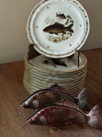 Bernardaud & Co. Limoges - Bord (17) - Porselein, Antiek en Kunst