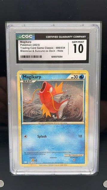 Pokémon Graded card - Blastoise & Suicune ex Deck, Magikarp, Hobby en Vrije tijd, Verzamelkaartspellen | Pokémon, Nieuw