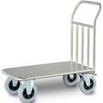 Platformwagen | RVS | Max. 500kg | Wielen (Geremd) +, Verzenden, Nieuw in verpakking