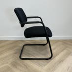 sitland Uni vergaderstoel / sledestoel, zwart, Huis en Inrichting, Stoelen, Gebruikt, Zwart, Eén