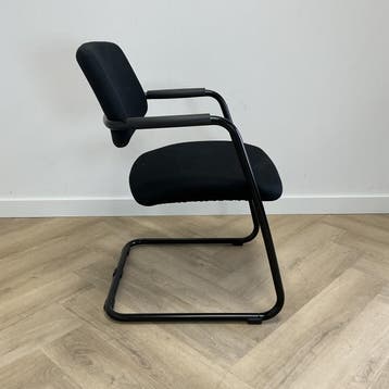 sitland Uni vergaderstoel / sledestoel, zwart, Gebruikt, Zwart, Eén