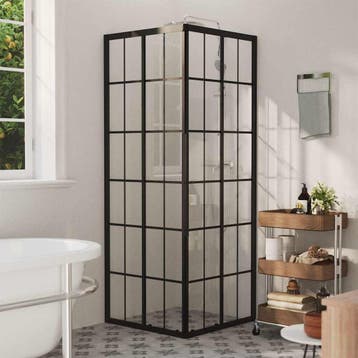 vidaXL Douchecabine 80x80x180 cm ESG, Doe-het-zelf en Bouw, Verzenden, Nieuw