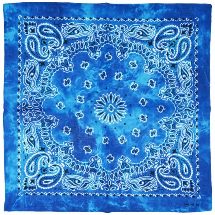 Fako Fashion - Paisley Bandana - Tie Dye - Acid Wash - Blauw, Kleding | Heren, Mutsen, Sjaals en Handschoenen, Verzenden
