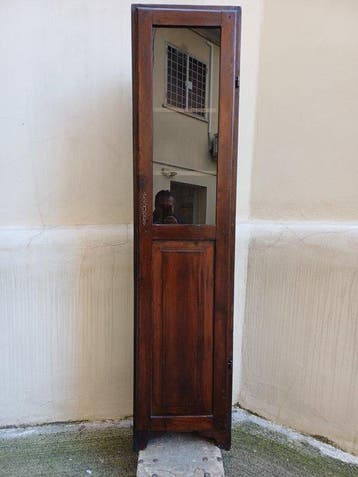 Vitrine - Kastanje - Vetrinetta toscana - H : 180 cm, Antiek en Kunst