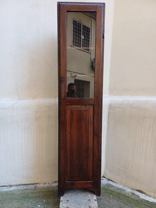 Vitrine - Kastanje - Vetrinetta toscana - H : 180 cm, Antiek en Kunst, Antiek | Overige Antiek