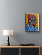 Le Viro (1983) - Guy in the bar (Original Artwork on canvas)