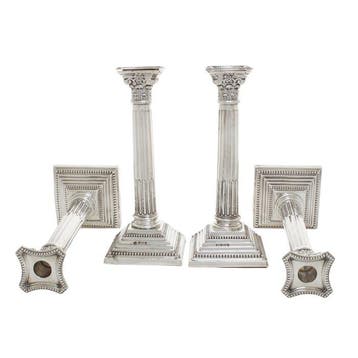 Engelse Kandelaars 1950 - 1962 - Chandelier (4) - Argent 925