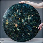 Exclusief „Galaxy Labradoriet“ tafelblad –16,7 kg Funkelende