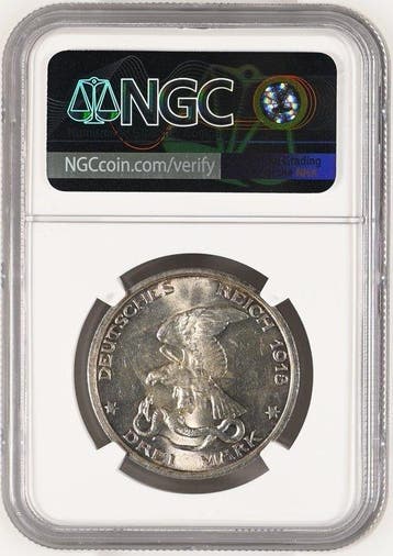 Duitsland, Pruisen Wilhelm II. 3 Mark 1913 - NGC MS62
