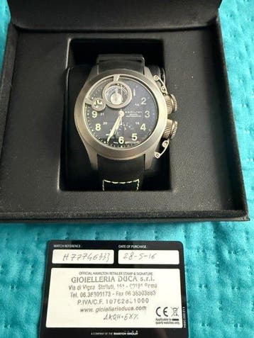 Hamilton - Hamilton Khaki Navy Frogman Auto Chrono -, Bijoux, Sacs & Beauté