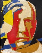 Italiaanse school (XX) - Ritratto di Pablo Picasso - NO, Antiek en Kunst