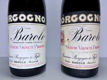 1962 & 1965 Giacomo Borgogno - Barolo Riserva - 2 Flessen