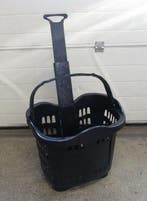 Trolley, Boodschappenmand, Winkelmand met 2 wielen, zwart 43