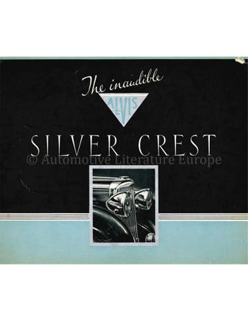 1937 ALVIS SILVER CREST BROCHURE ENGELS, Nieuw
