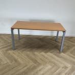 kantinetafel 160x80 cm,  beuken - grijs, Gebruikt, Bureau