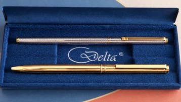 Delta - Silver-plated Guilloché e Lions Line 24 kt plated -