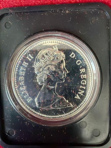 Canada. 1 Dollar 1976 Ottawa Parliamentary Library -23,32g