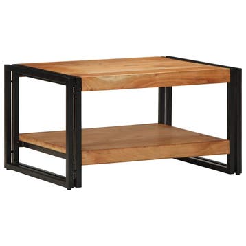 vidaXL Salontafel 70x50x38 cm massief acaciahout, Verzenden, Nieuw