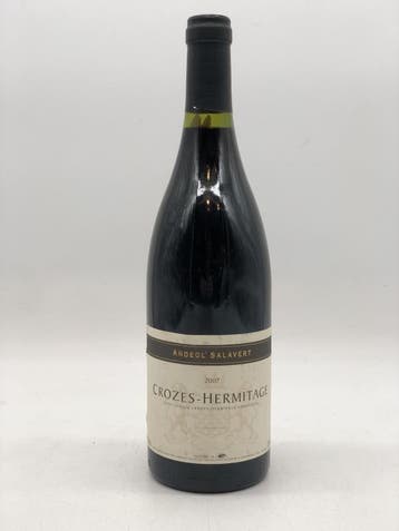 1 x 75cl Crozes-Hermitage Andeol Salavert 2007 (Rhone, rood), Ophalen of Verzenden, Rode wijn